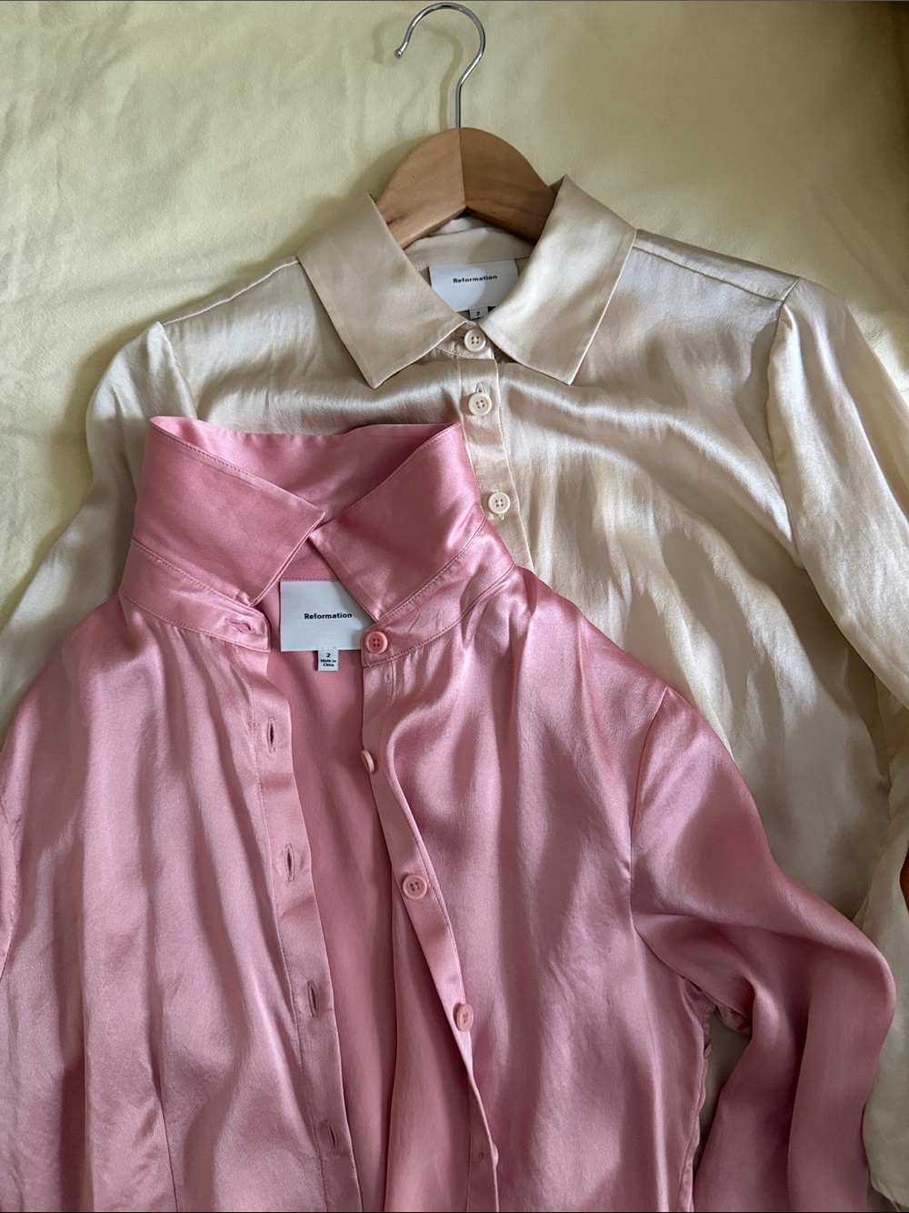 Reformation Women’s Raya Silk Shirt